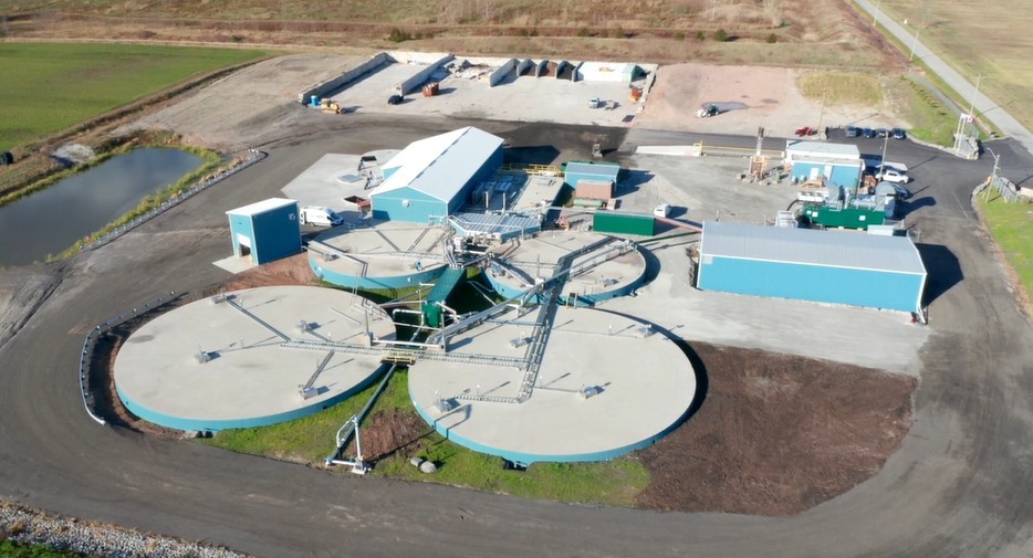 Anaerobic digestors at Miller Waste’s green facility, Escarpment Renewables 